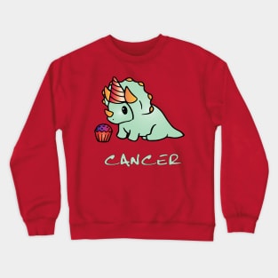 baby cancer dinosaur Crewneck Sweatshirt